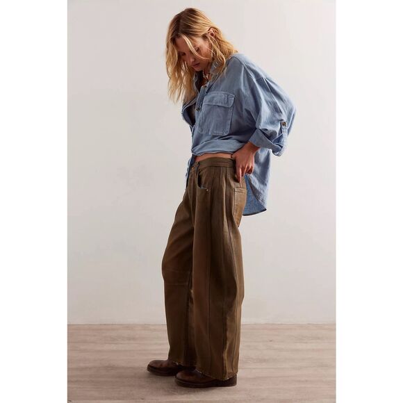 New Free People We The Free Good Luck Coated Jeans Size 31 - Picture 2 of 9